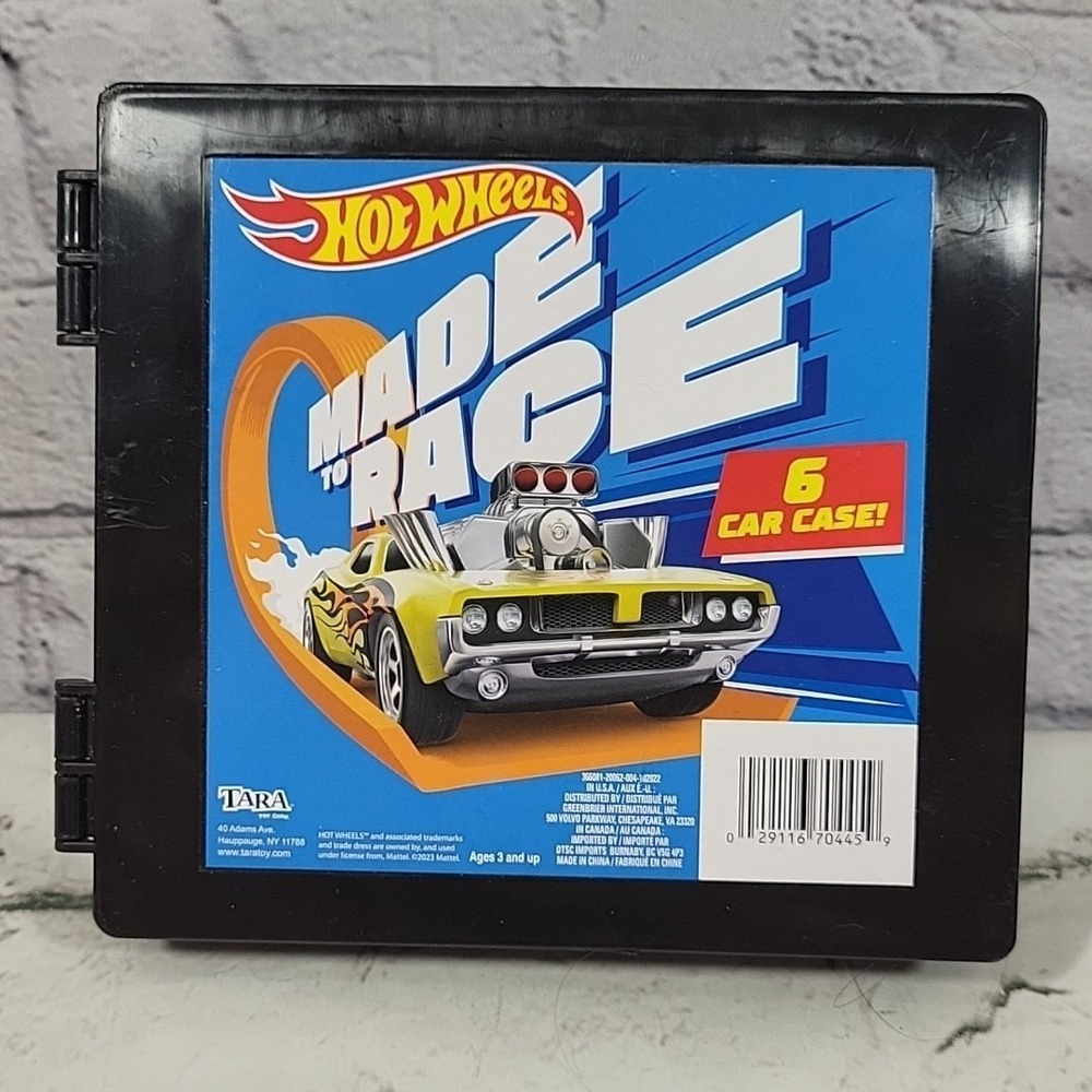 Hot Wheels Storage Case CAR HOLDER 6 CAR TRAVEL BOX With 6 Cars Included